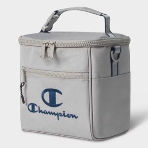 New Champion Estate Insulated Lunch Bag - Medium Gray Lunch Pail Shoulder Strap